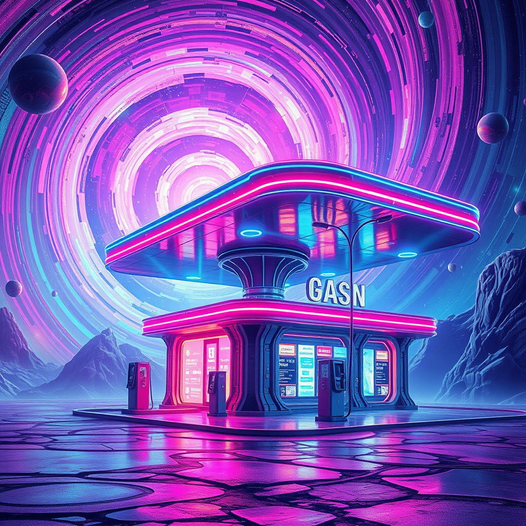 Alien Gas Station