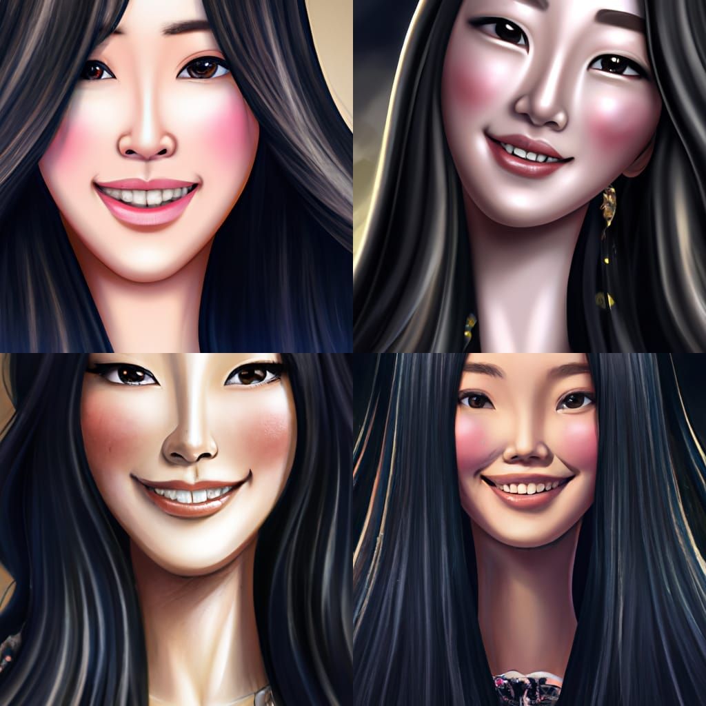 Smiling Korean girl