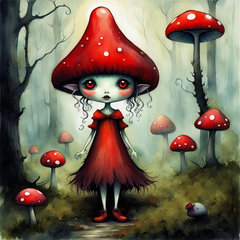 Redcap  by @Witchglove