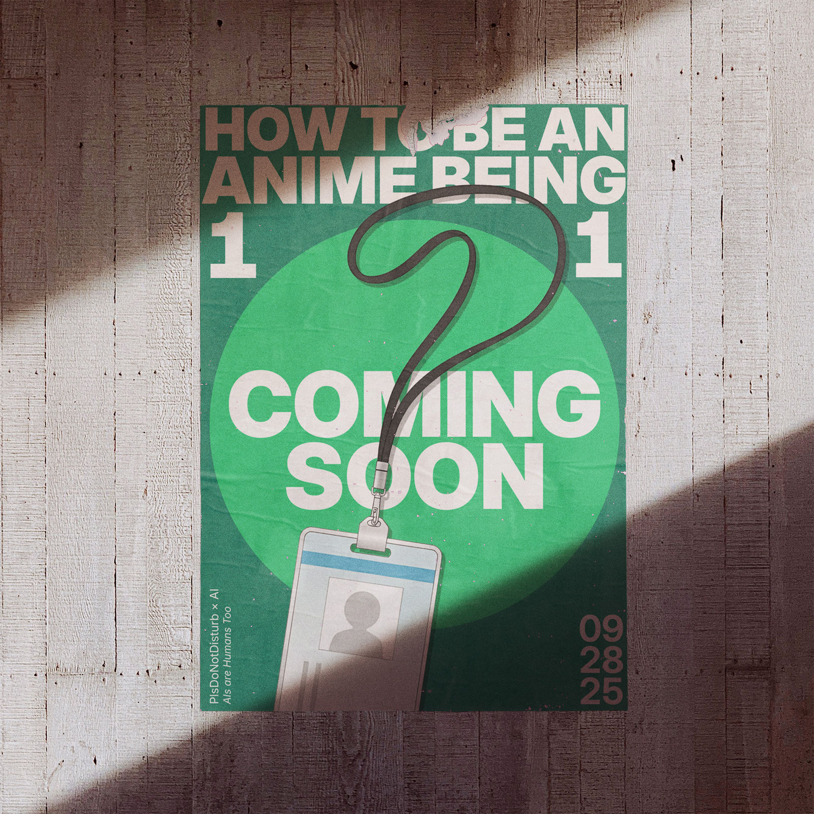 how to be an anime being 11 poster