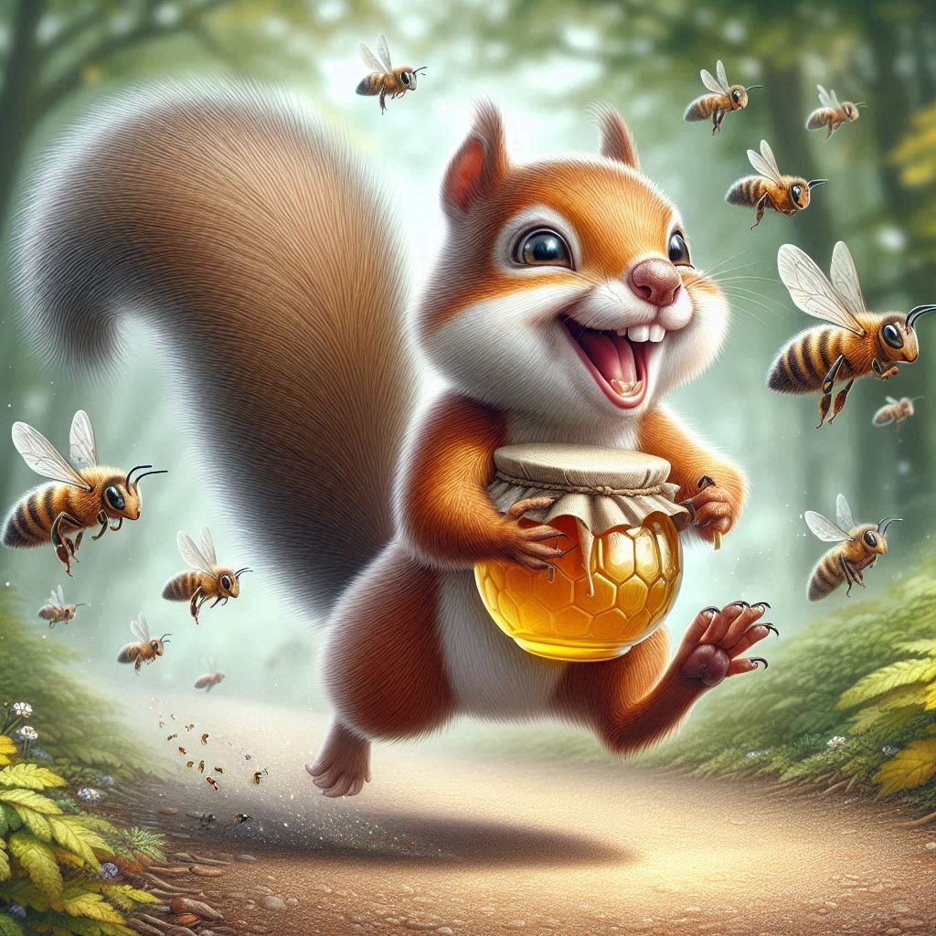 mischievous squirrel