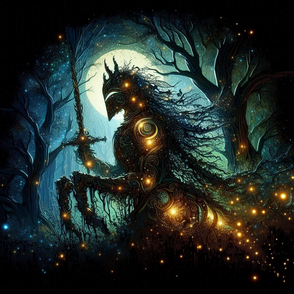 double exposure beautiful fantasy portrait landscape..