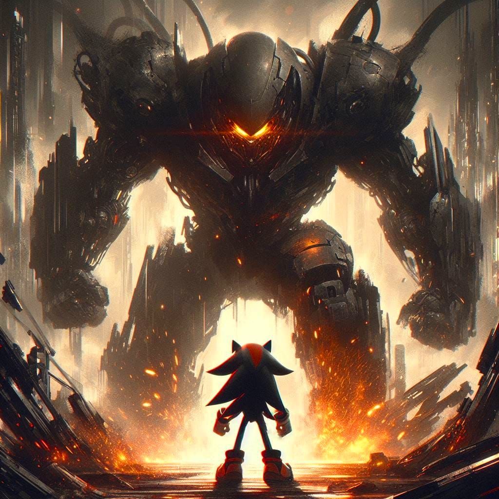 Shadow vs Death Egg Robot Prototype