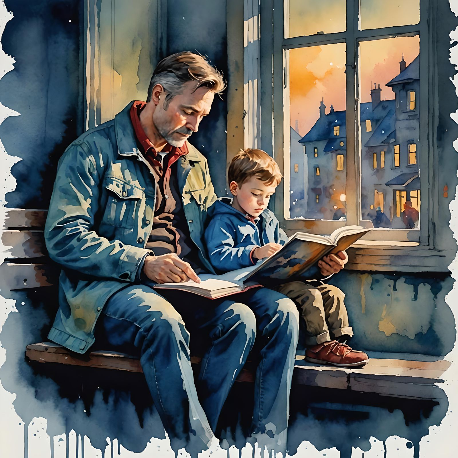 learning reading together  by @Qu