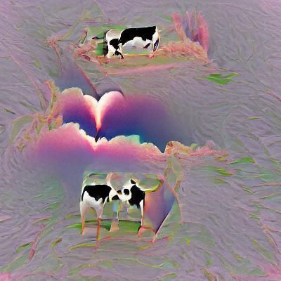 two cows in love