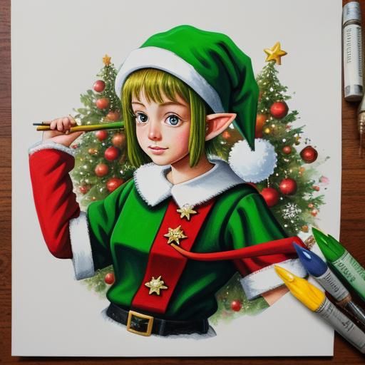 Christmas elf's favorite outfit