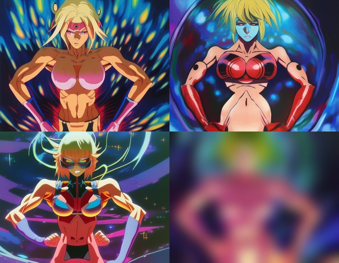 ''Shannon Courtney as Anime Muscle Woman!!'' Artwork by Beng...