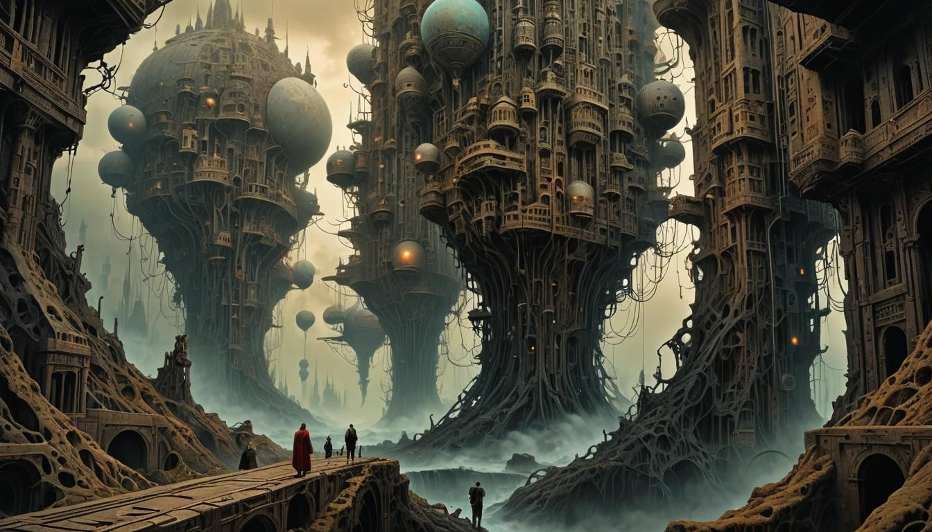 (AETHER - Density & Time:1.5) / epic futuristic dystopian sc...