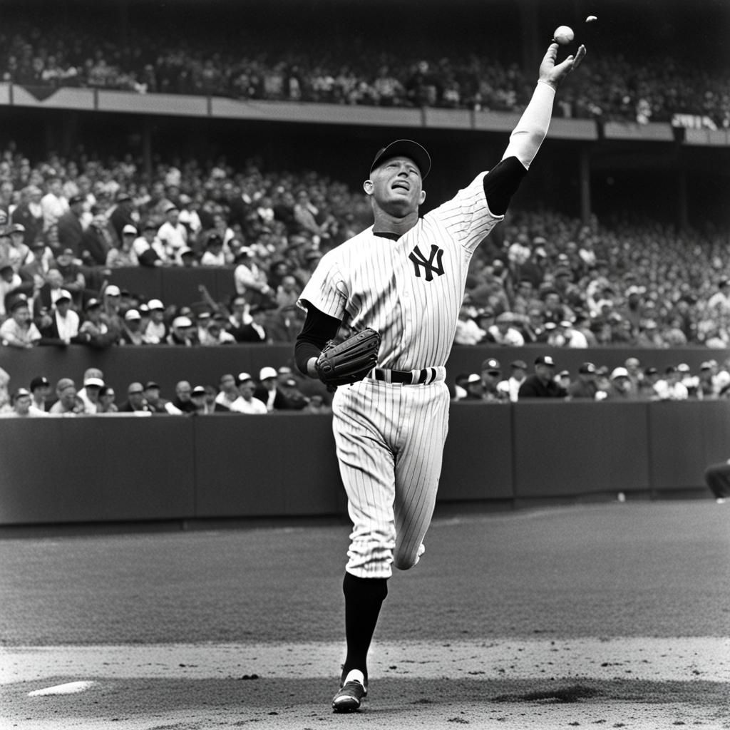 Baseball Player Mickey Mantle