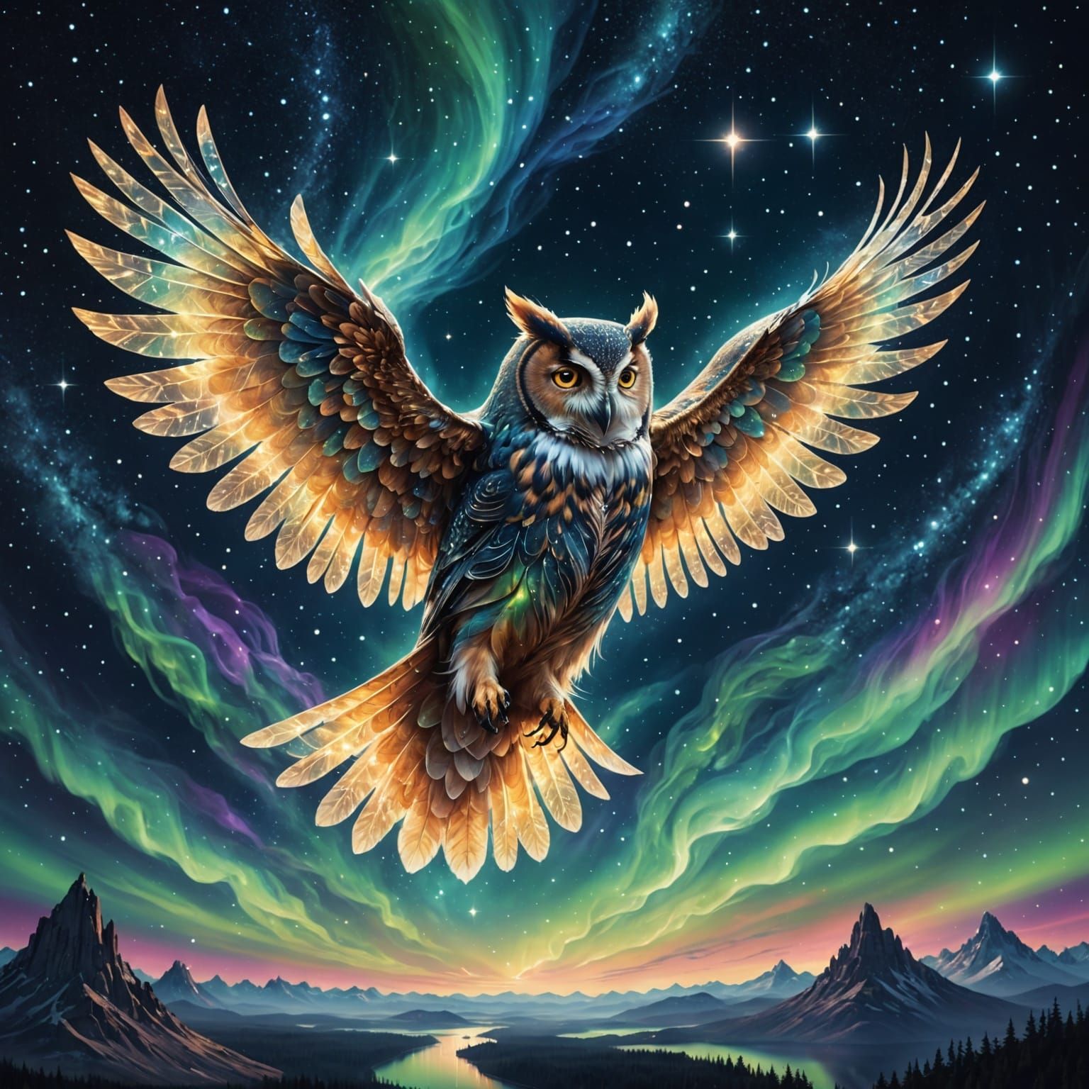 A lone, ethereal spirit owl...  by @AmazingArun