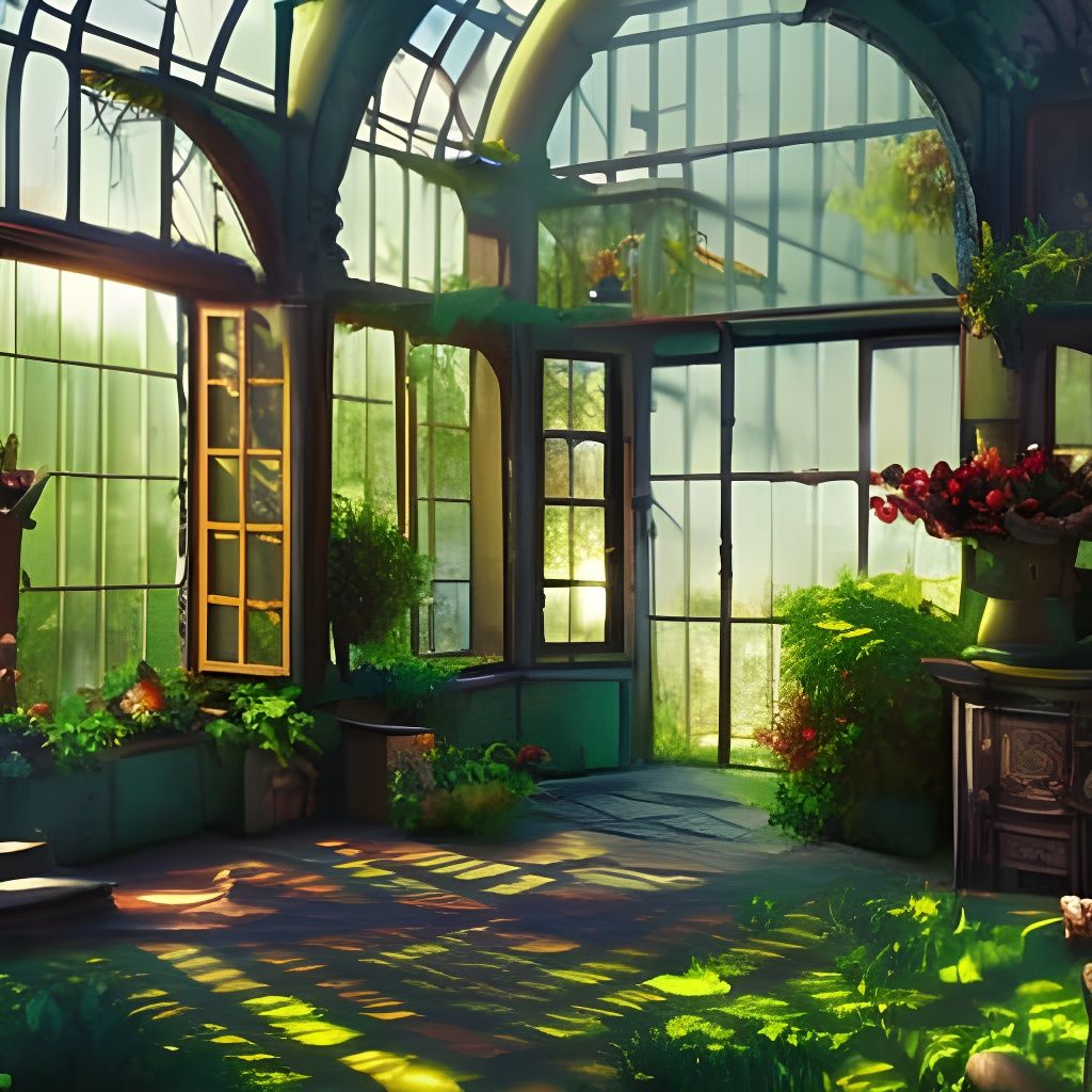 Greenhouse - AI Generated Artwork - NightCafe Creator