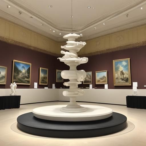 Surreal Ceramics Exhibition Hall in Salvador Dali Style