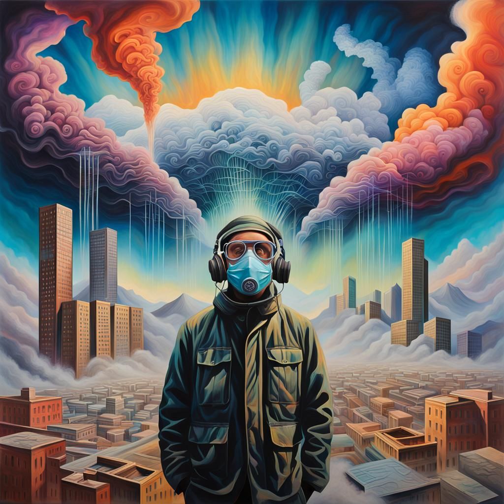 Surreal Designer in Polluted Aura as Digital Art