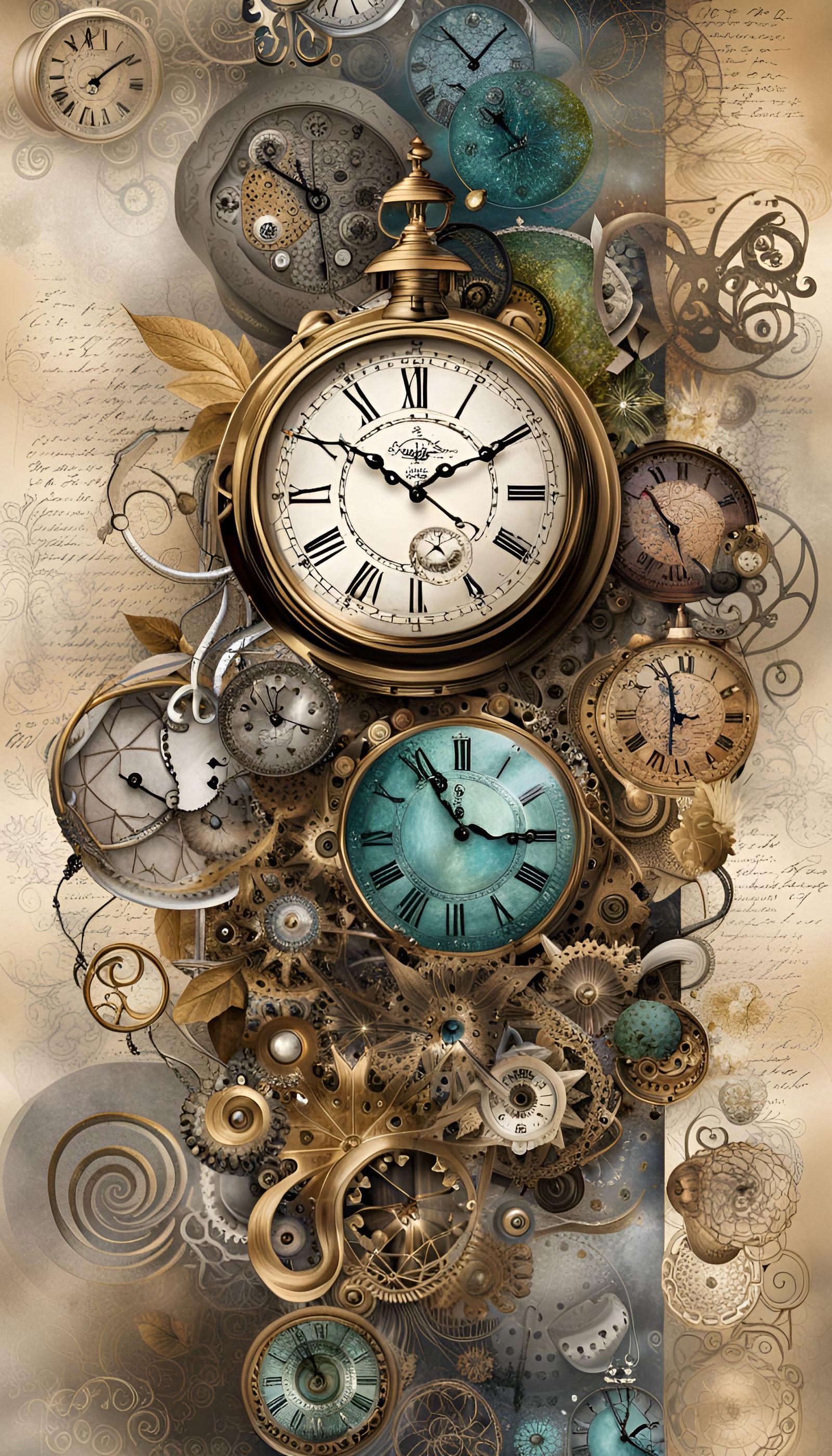 Steampunk Clock - AI Generated Artwork - NightCafe Creator