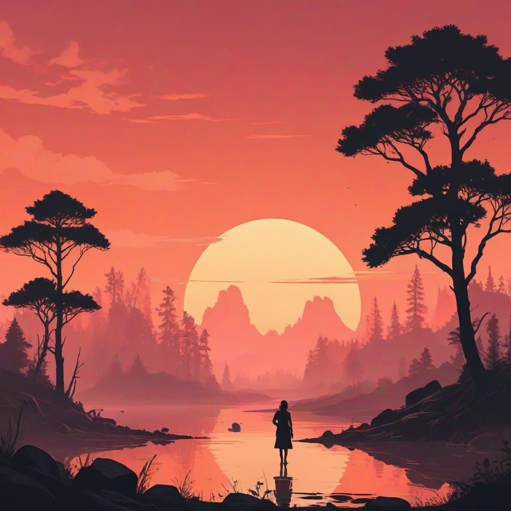 Silhouette Art  by @DiscoKittie