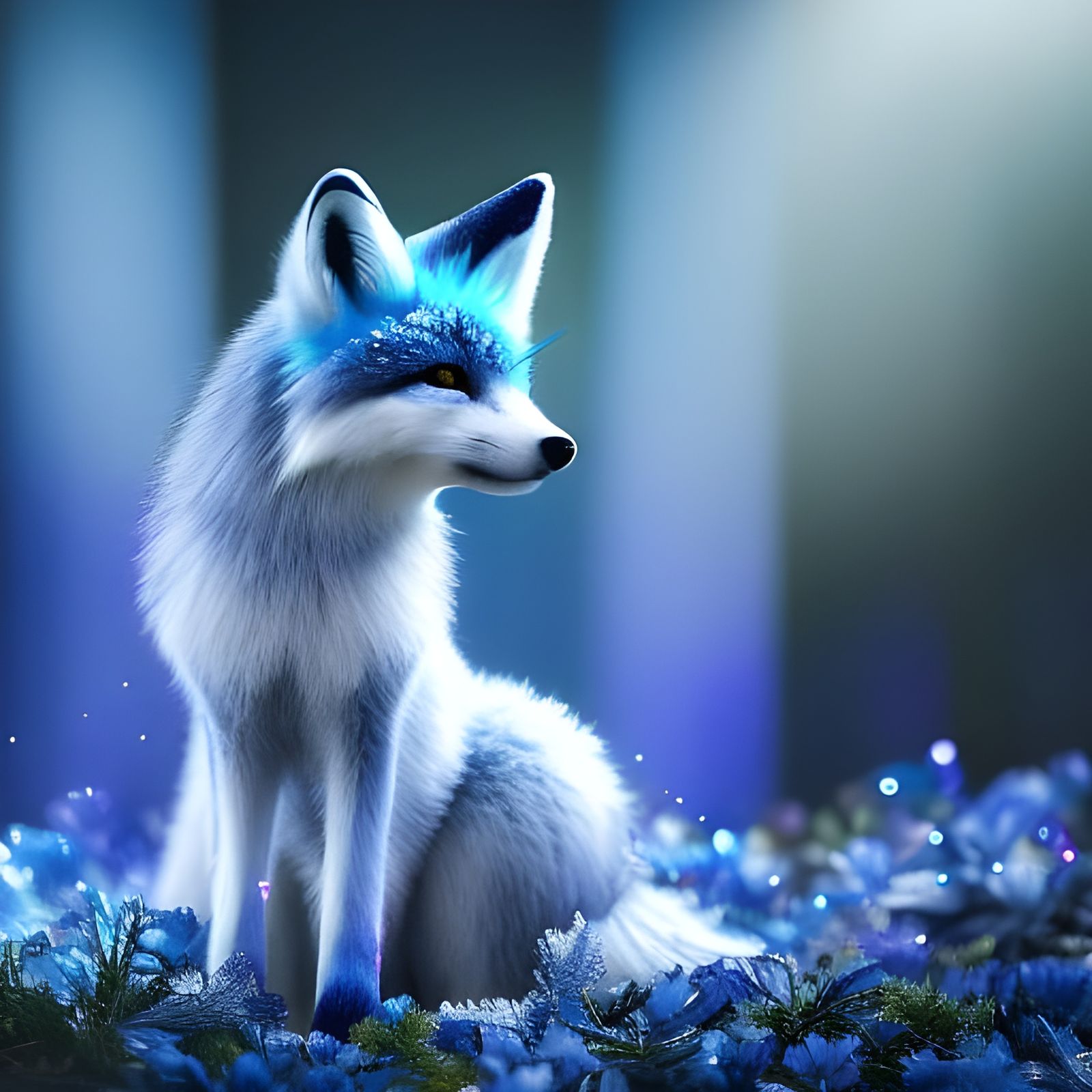 frost fox  by @Hani