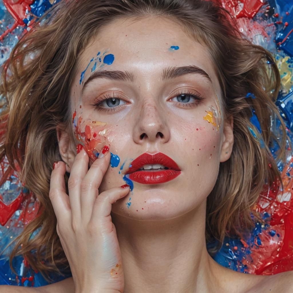 Splashes of paint