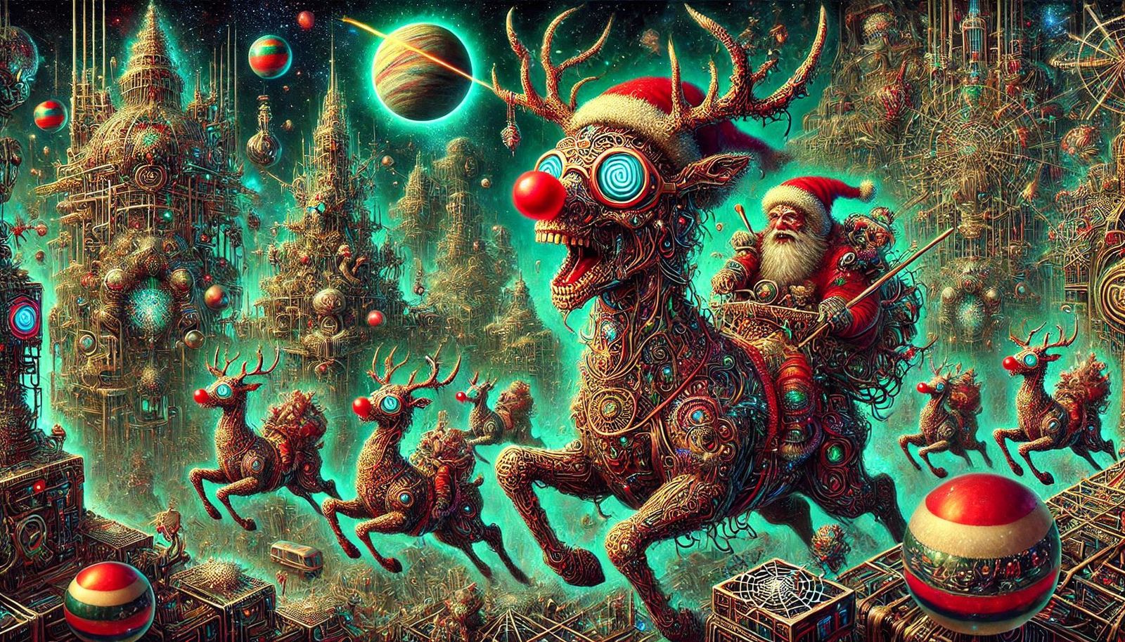 SANTA AND RUDOLPH STONED TO THE GILLS