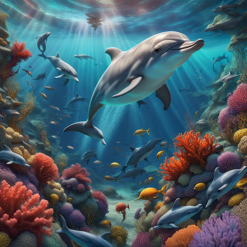 Vibrant Ocean Life  by @Tia