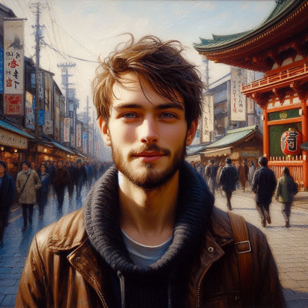 Portrait: Léo étudiant français arrivé aux Japon