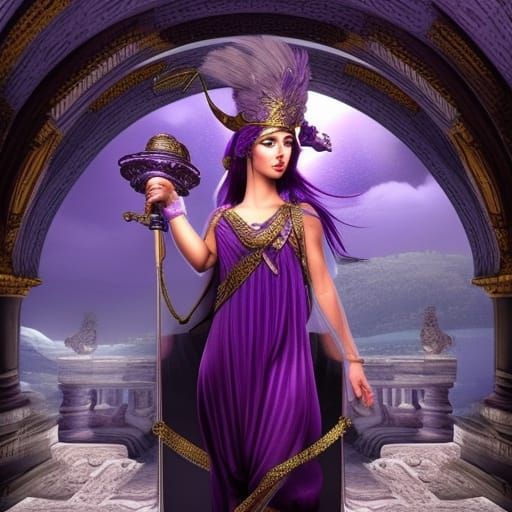 Goddess Athena - AI Generated Artwork - NightCafe Creator