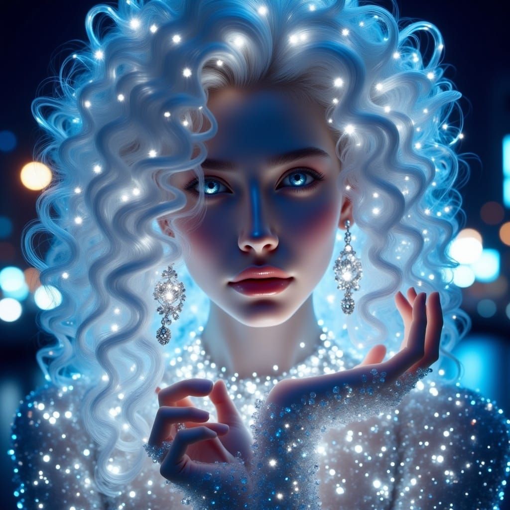 <lora:Crystal Glass Flux:1.0> 