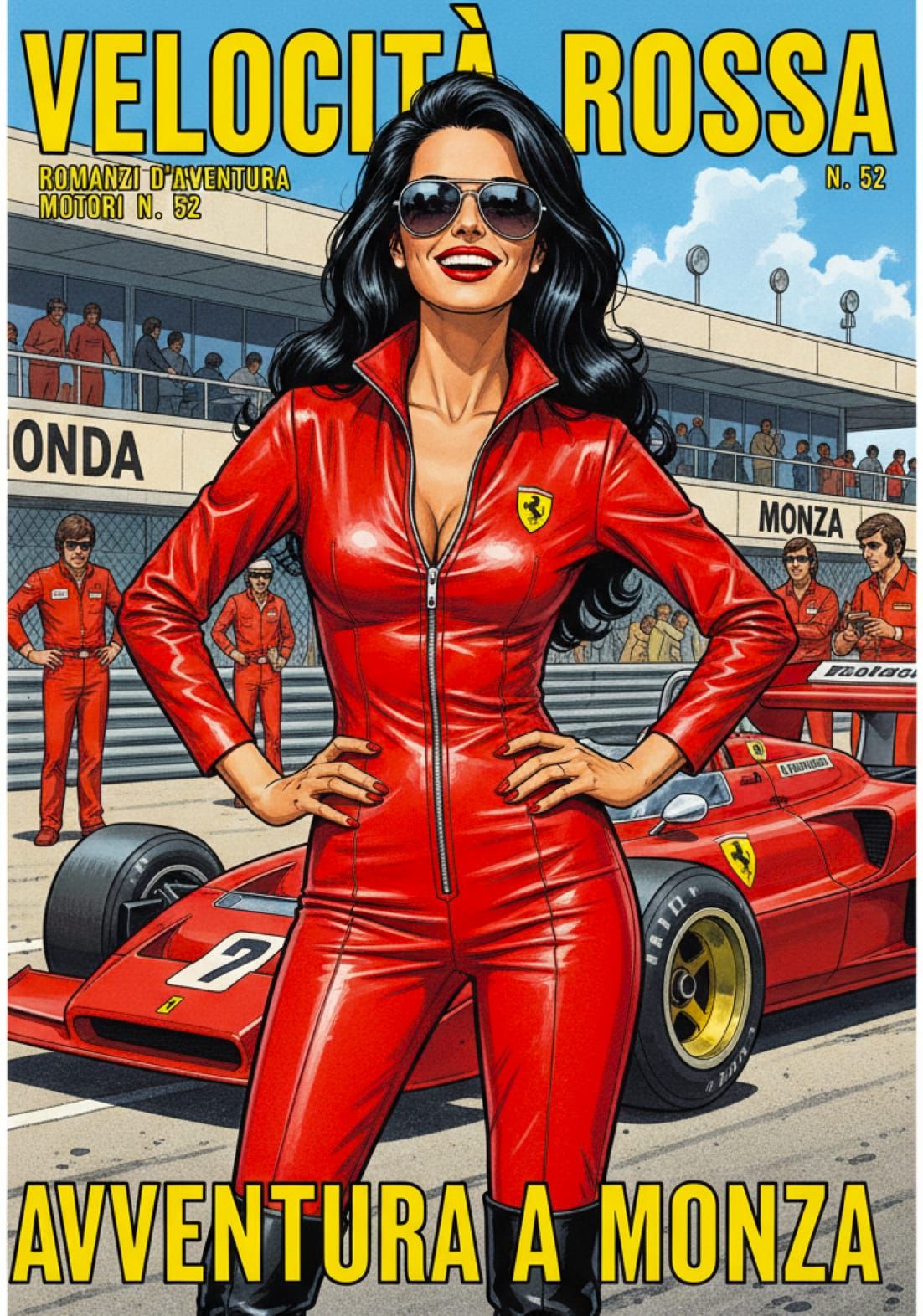 Beautiful Ferrari F1 Fan Fumetto cover, "Avventura a Monza" ...