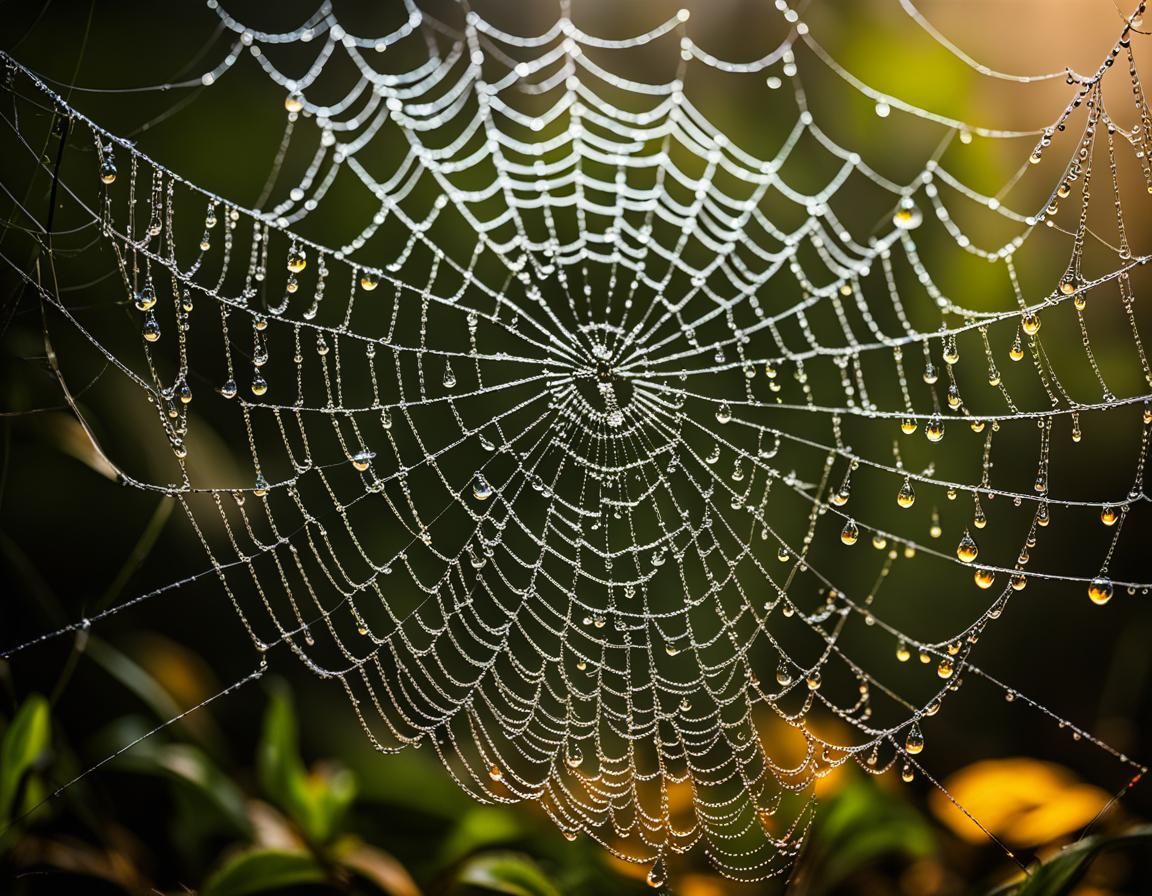 The beauty of a web  by @Tazz