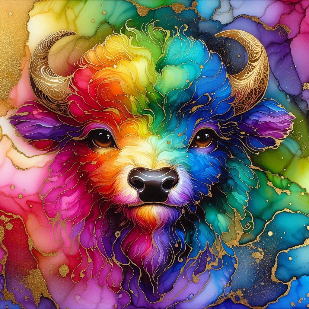 Colorful Bison