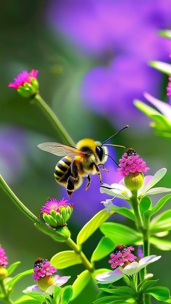Bee and flower🐝🌸