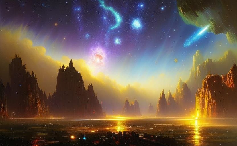 The Universe Awaits - AI Generated Artwork - NightCafe Creator