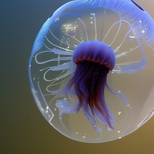 jellyfish in a bubble
