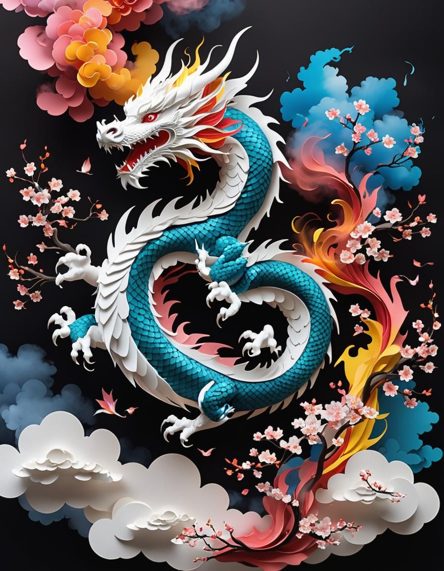 Kirigami  Dragon