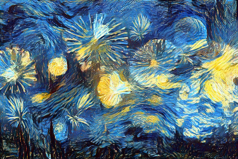 Starry Fireworks