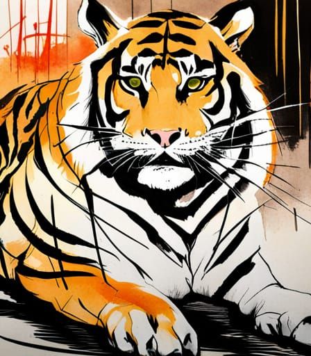 The tiger it's free