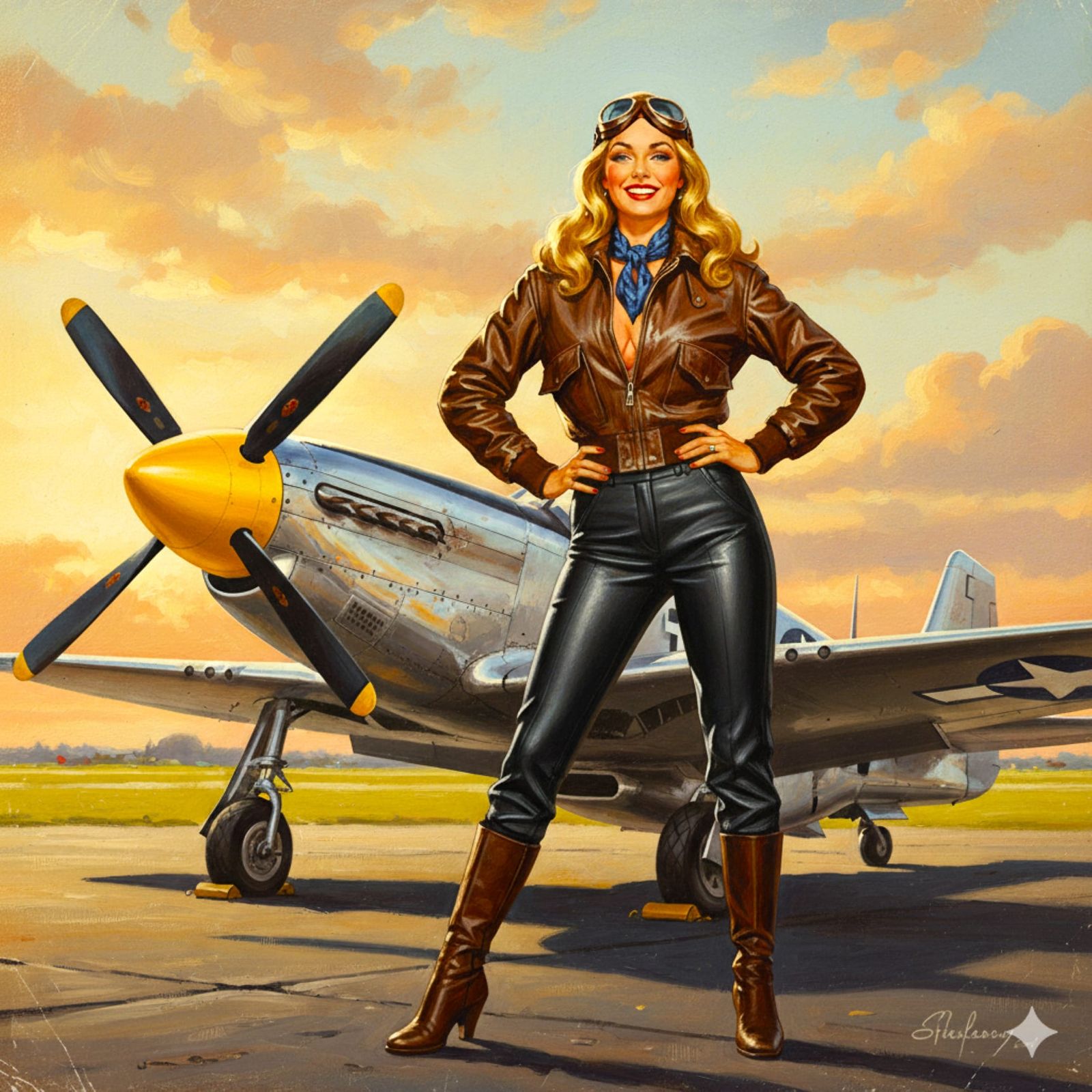 She's a Mustang Pilot, a Cowgirl in the Sky