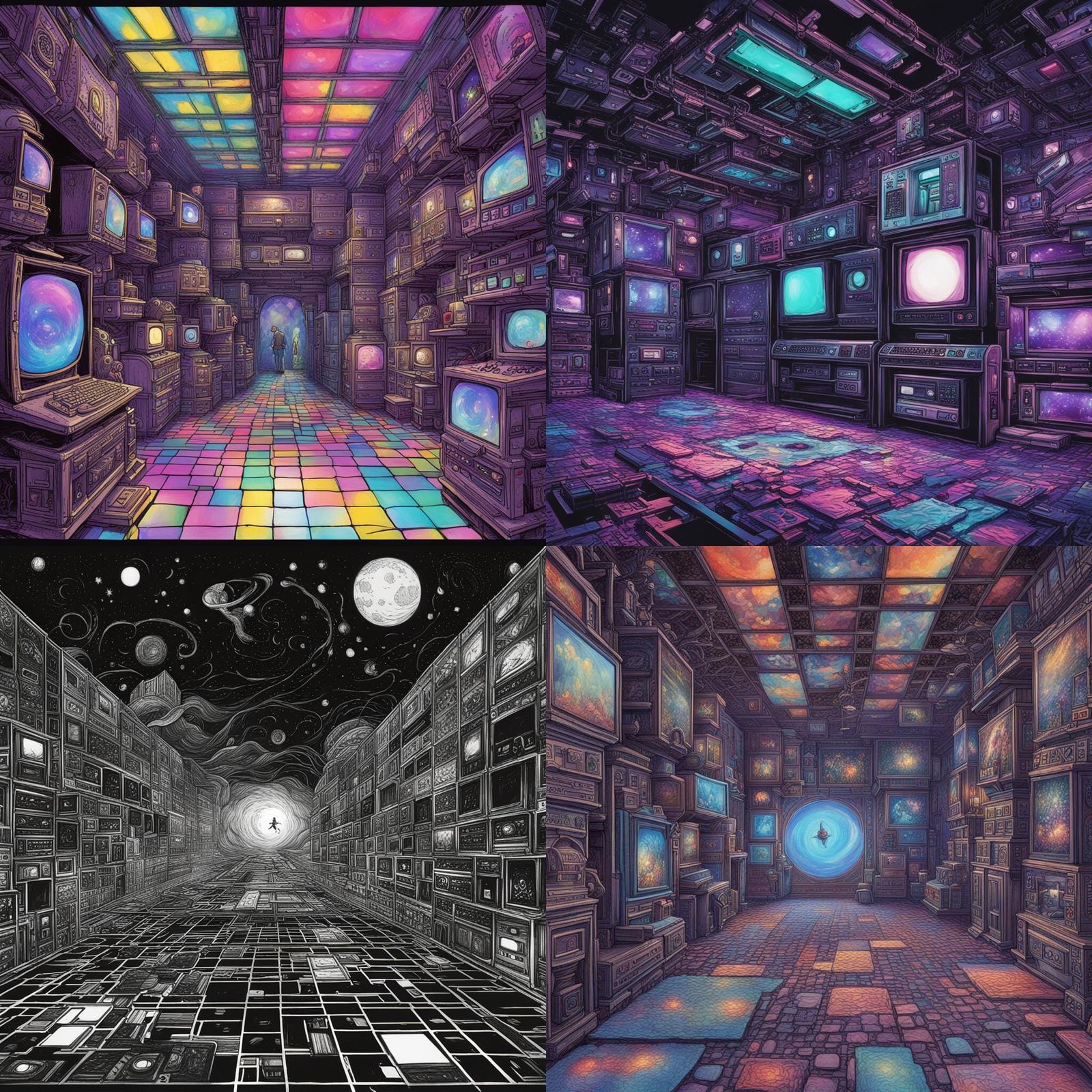 Internet outer space - AI Generated Artwork - NightCafe Creator