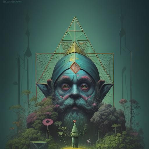 Garden Gnome by Zdzislaw Beksinski