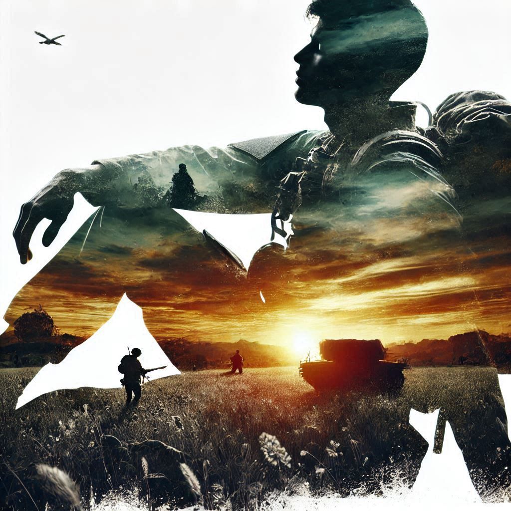 double exposure beautiful fantasy portrait landscape..