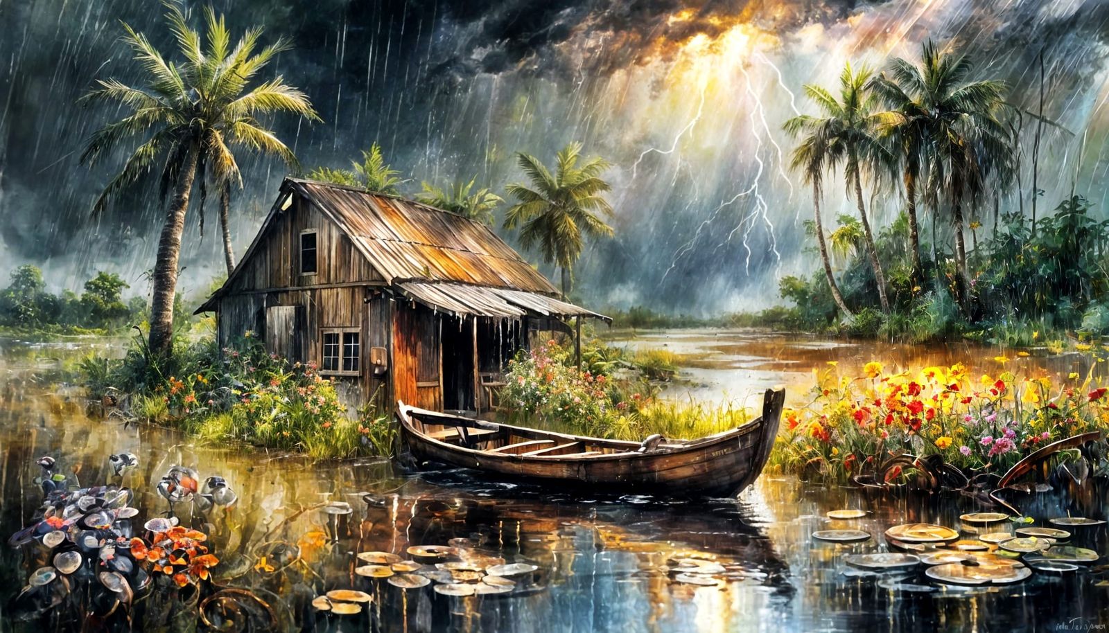 Storm on the Bayou  by @Tovenaar