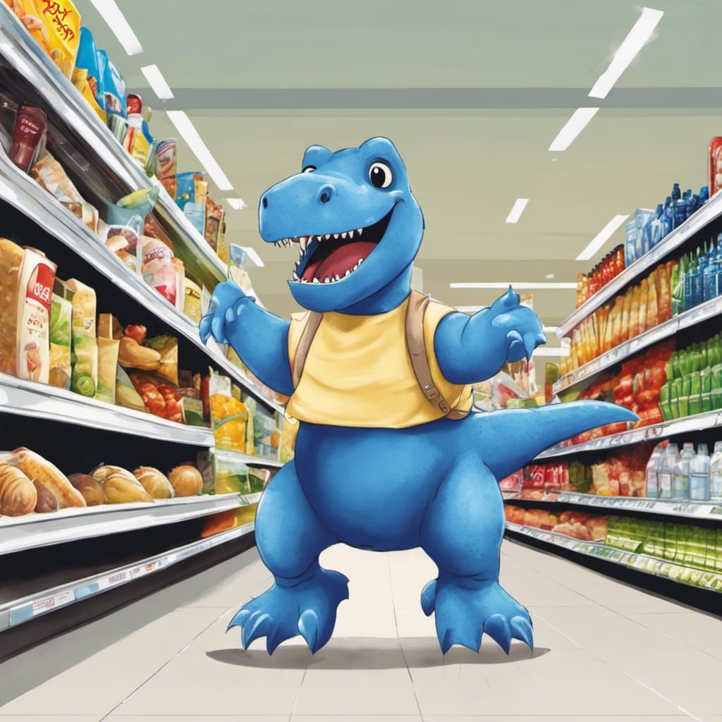 Kidding up at the supermarket  🛒