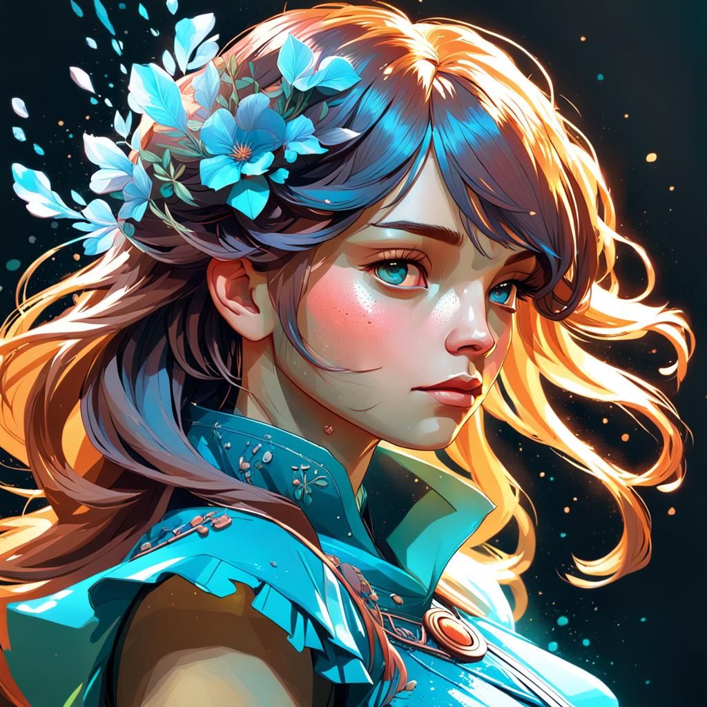 Detailed Portrait with Dynamic Lighting