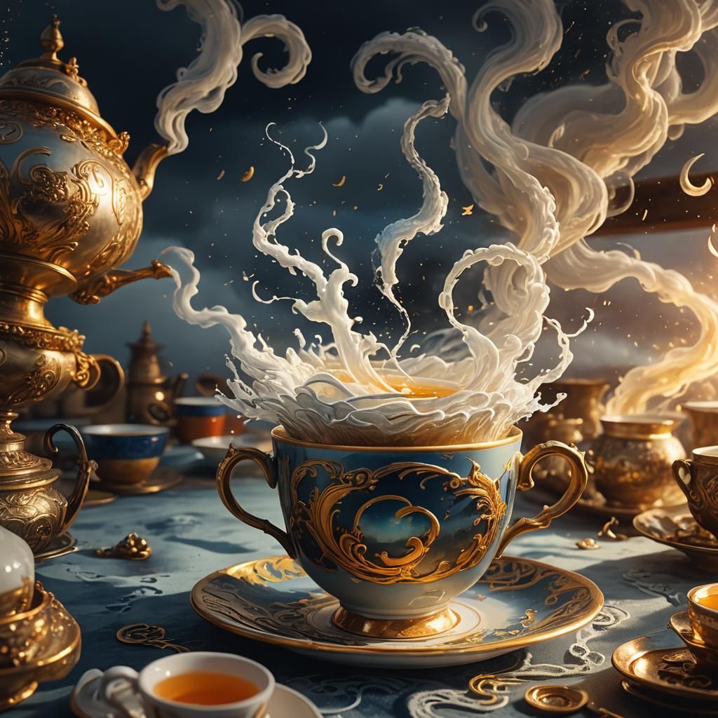 Storm inside a tea cup  by @Just me