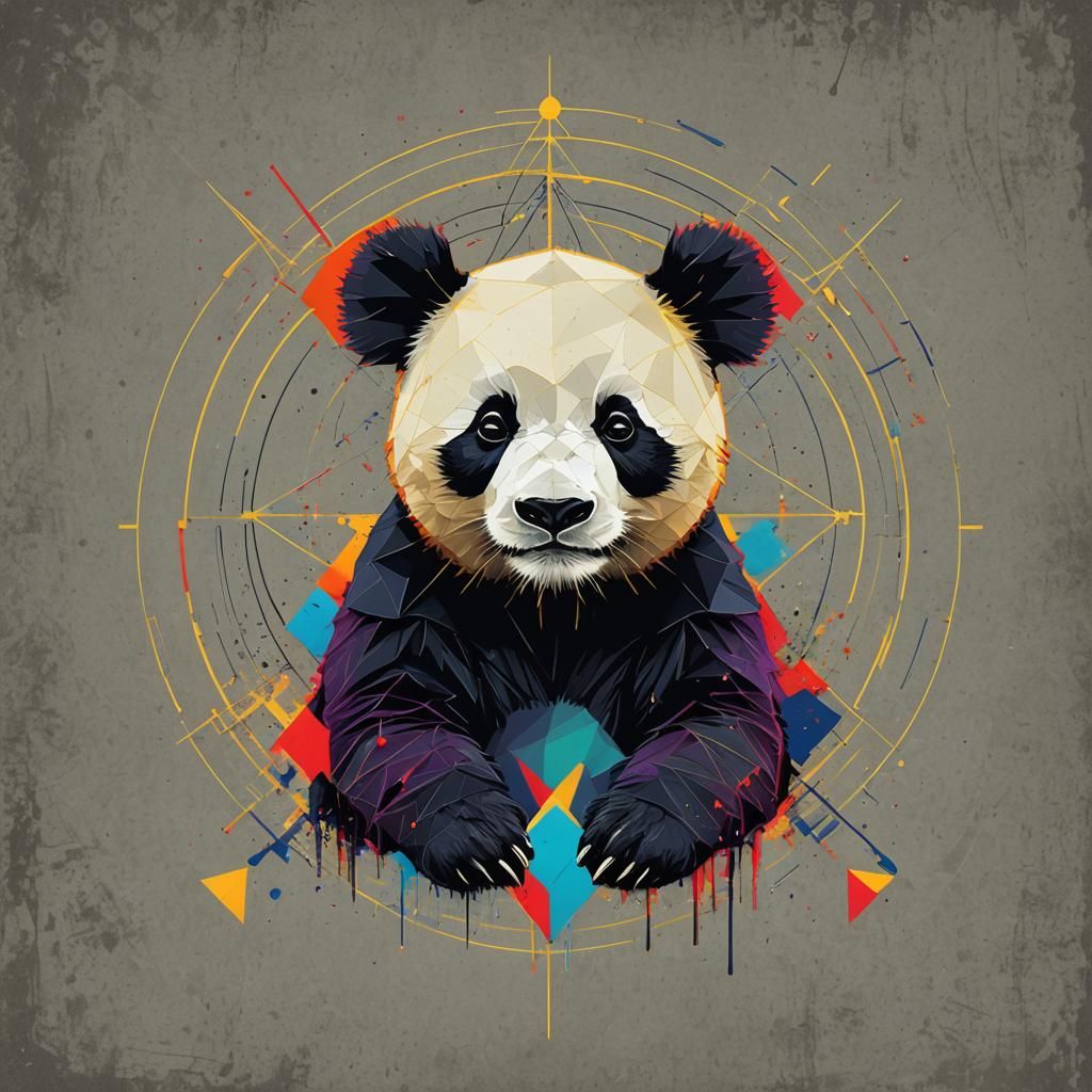 Goth Panda - AI Generated Artwork - NightCafe Creator