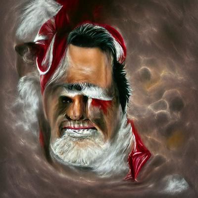bruce campbell as santa portrait