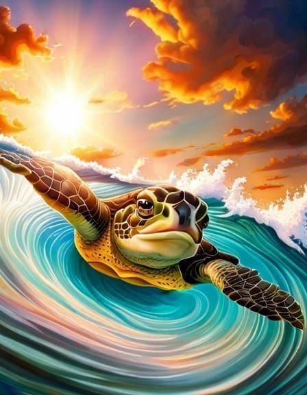 Catch A Wave Dude  by @Chelle