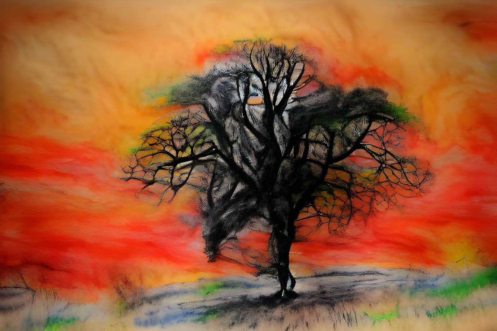 Bare Tree - AI Generated Artwork - NightCafe Creator