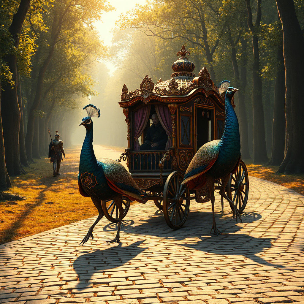 Peacock carriage