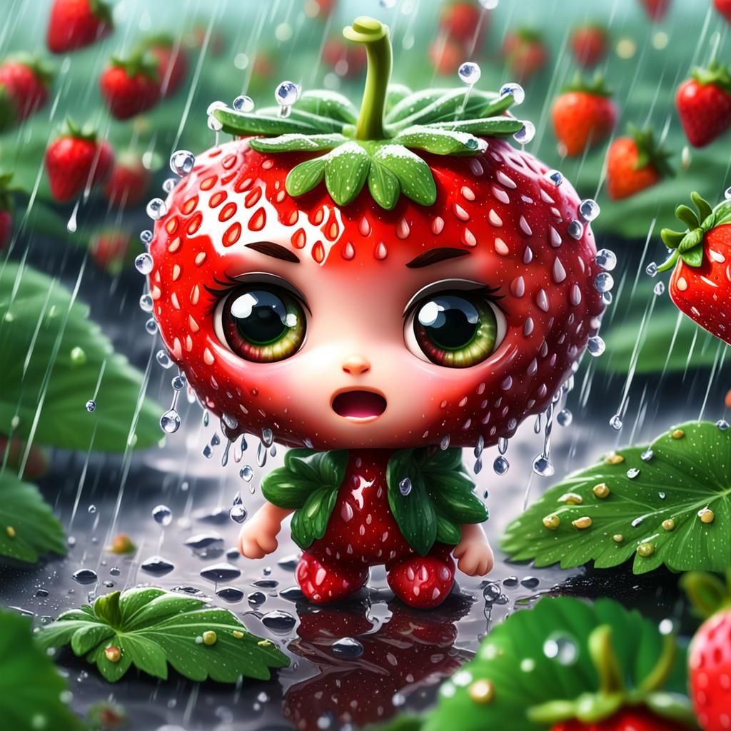 Être une fraise libérée, tu sais, c’est pas si facile   by @Raphaelle
