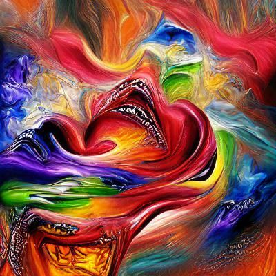The vibrant essence of intense emotion